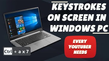 How to show keystrokes on screen in Windows 10 with Carnac