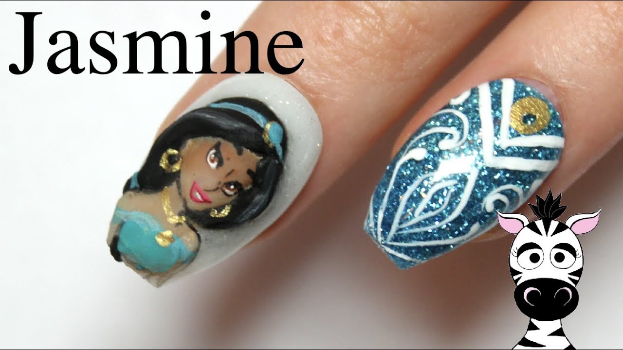 Aladdin Princess Jasmine Nails Decals Clear Vinyl. Peel and Stick - Etsy