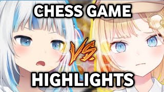 Gura and Amelia's Chess Game (HIGHLIGHTS)