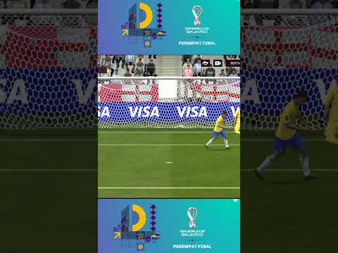 Brazil vs inggris (  penalty   ) perempat final ll FIFA mobile 23 ll #shorts #football