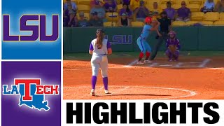 Louisiana Tech vs #11 LSU Highlights | NCAA Softball Highlights | 2023 College Softball