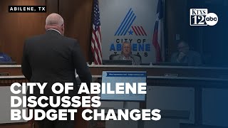 City of Abilene discusses budget changes amid shortfall