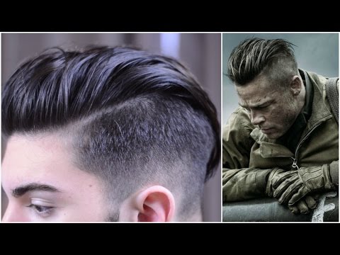 Mens Hair | Brad Pitt Fury: Inspired Hairstyle Tutorial - Youtube