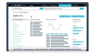 Enhance Business Decision-Making with Factiva Company Snapshots