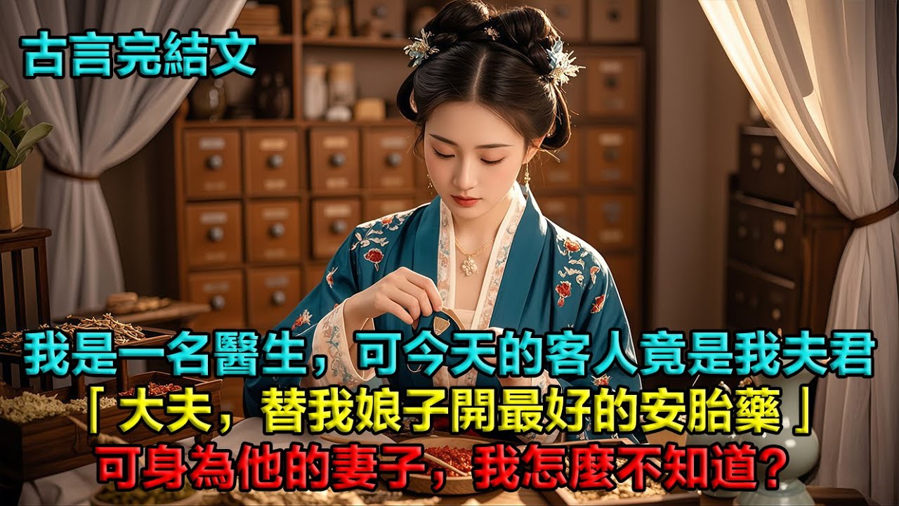 我是一名黑市的醫生，今天的客人竟是我夫君。他含笑遞來銀兩：「大夫，替我娘子開最好的安胎藥」可身為他的妻子，我怎麼不知道。更何況，他身上的毒未解，根本不能生育。這藥，到底是開給誰的？