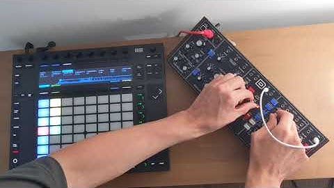 Behringer Model D + Ableton Drum Synths Angry Jam