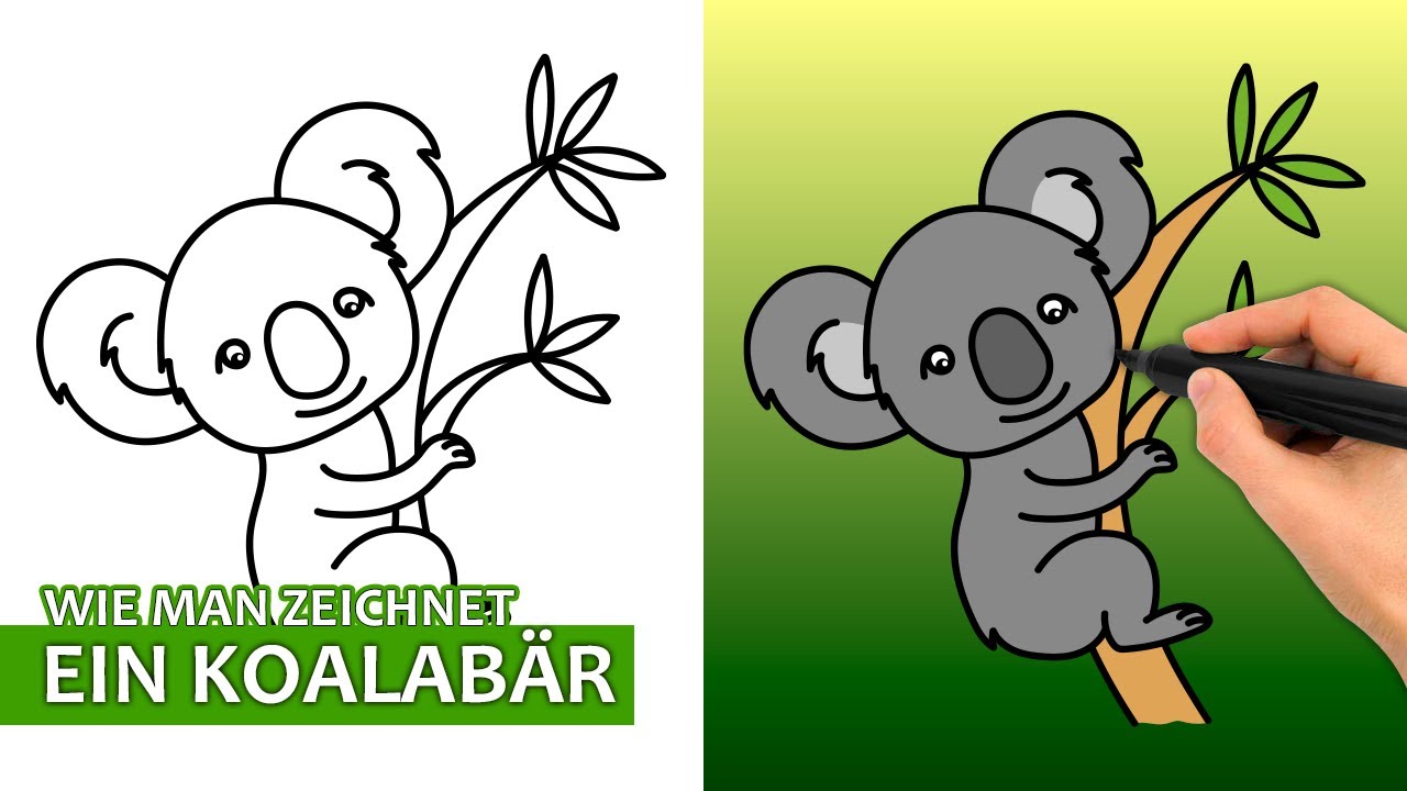 Zeichnung Koalabär – Koala Vorlagen Zum Ausdrucken – BXEZAV