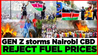 Ruto KWISHA! Thousands of Angry GEN-Zs Storms Nairobi CBD to Reject High Cost Of Living. Nimbaya! 