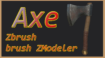 make an axe Zbrush