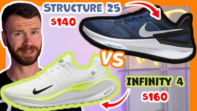 Nike Zoom Structure 25 First Run Review: The more stable Vomero? - YouTube