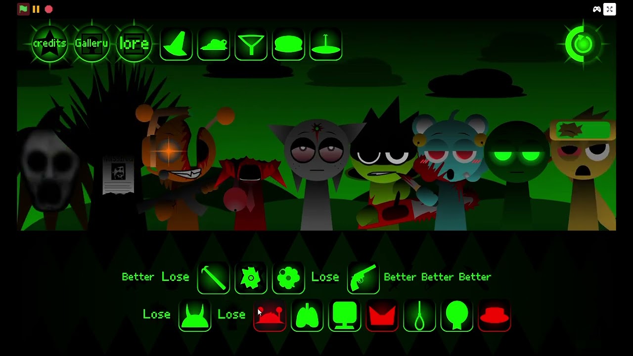 Sprunki betters and loses