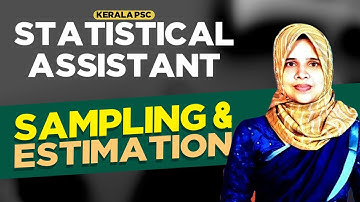 Methods of Sampling & Regression Method of Estimation | STATISTICAL ASSISTANT 2025 | EMFAVOUR PSC