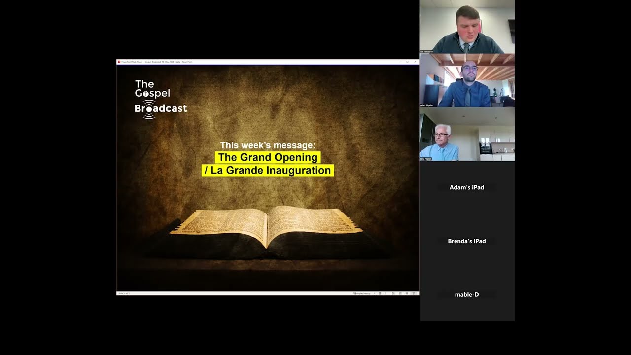The Gospel Broadcast - 10/05/2026 - The Grand Opening / La Grande Inauguration