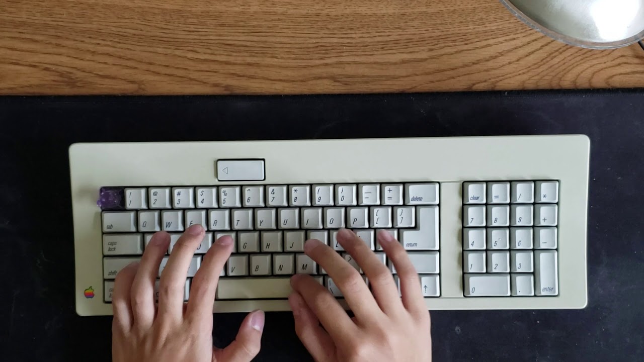 Yellow Alps M0116 Keyboard Typing Video