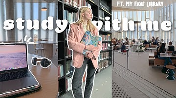 A Day at the Most Beautiful Library - Study With Me |👩🏼‍💼 Business Student