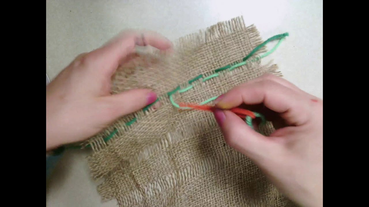 Burlap Weaving YouTube