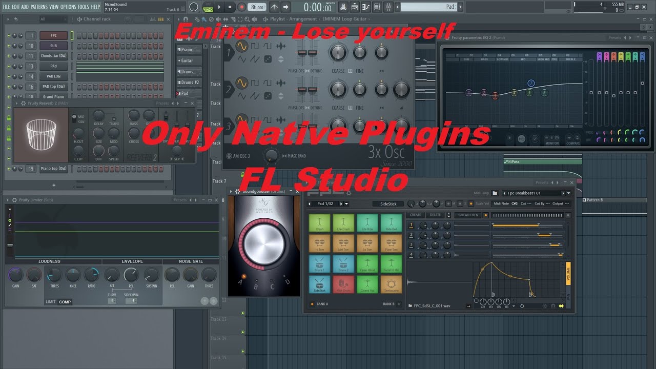 EMINEM - Lose yourself (Using Only Native Plugins In FL Studio) Free ...