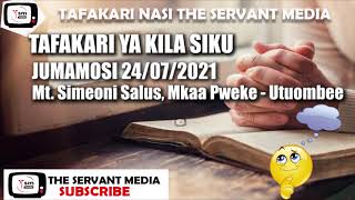 VITA KATI YA WEMA NA WABAYA VITAENDELEA KUWEPO HADI MWISHO WA... | TAFAKARI YA JULAI 24/2021.