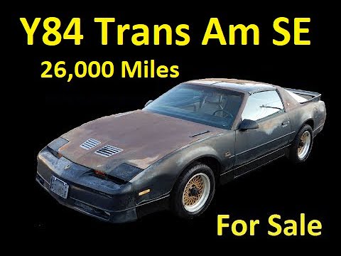 ขาย Trans Am Y84 SE GTA ~ 28,000 ไมล์ Orig ~ รถเจ้าของ 1 คัน ~ Vlog ทำงานประจำวัน 20200066