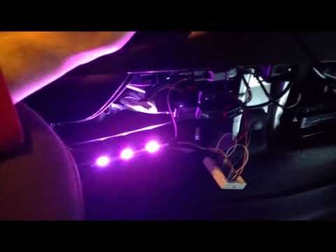 Fiesta ST RGB LED strip added to ambient lighting