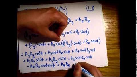 Griffiths Electrodynamics Problem 1.8: Rotation Matrices