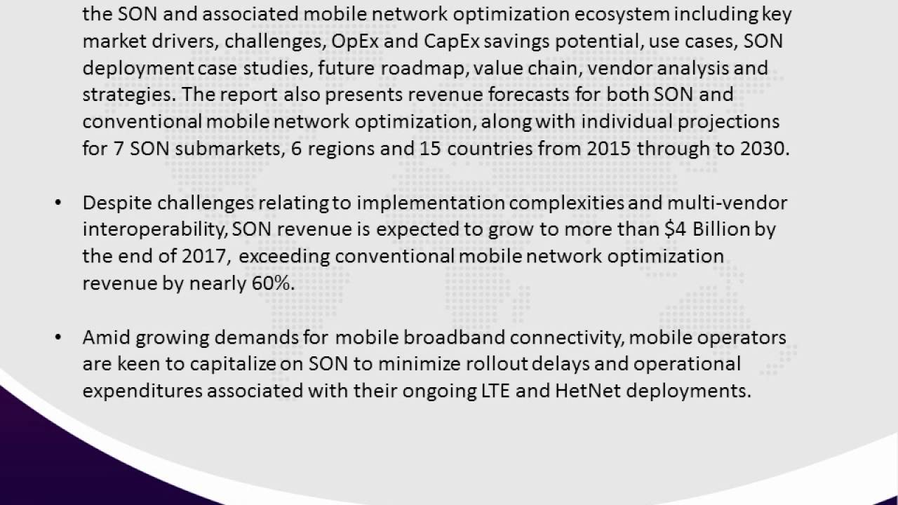 Self-Organizing Networks Ecosystem Market 2030: Opportunities