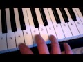 A minor chord piano keyboard demo