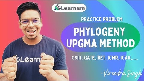 Phylogenetic Tree construction by UPGMA method | Part-2 | By Virendra Singh | CSIR | GATE | DBT |