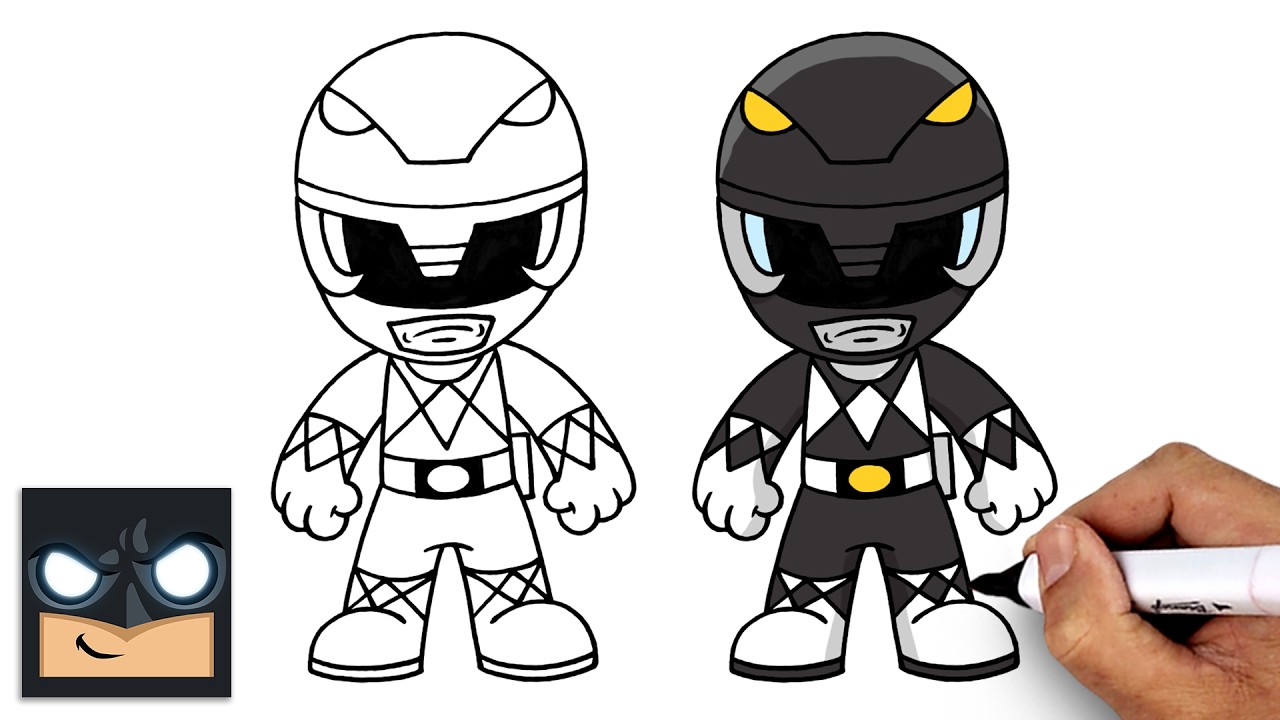 How to Draw Black Power Ranger