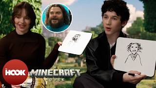 'Minecraft's Emma Myers & Sebastian Eugene Hansen Draw Jack Black as Steve | @TheHookOfficial Profile
