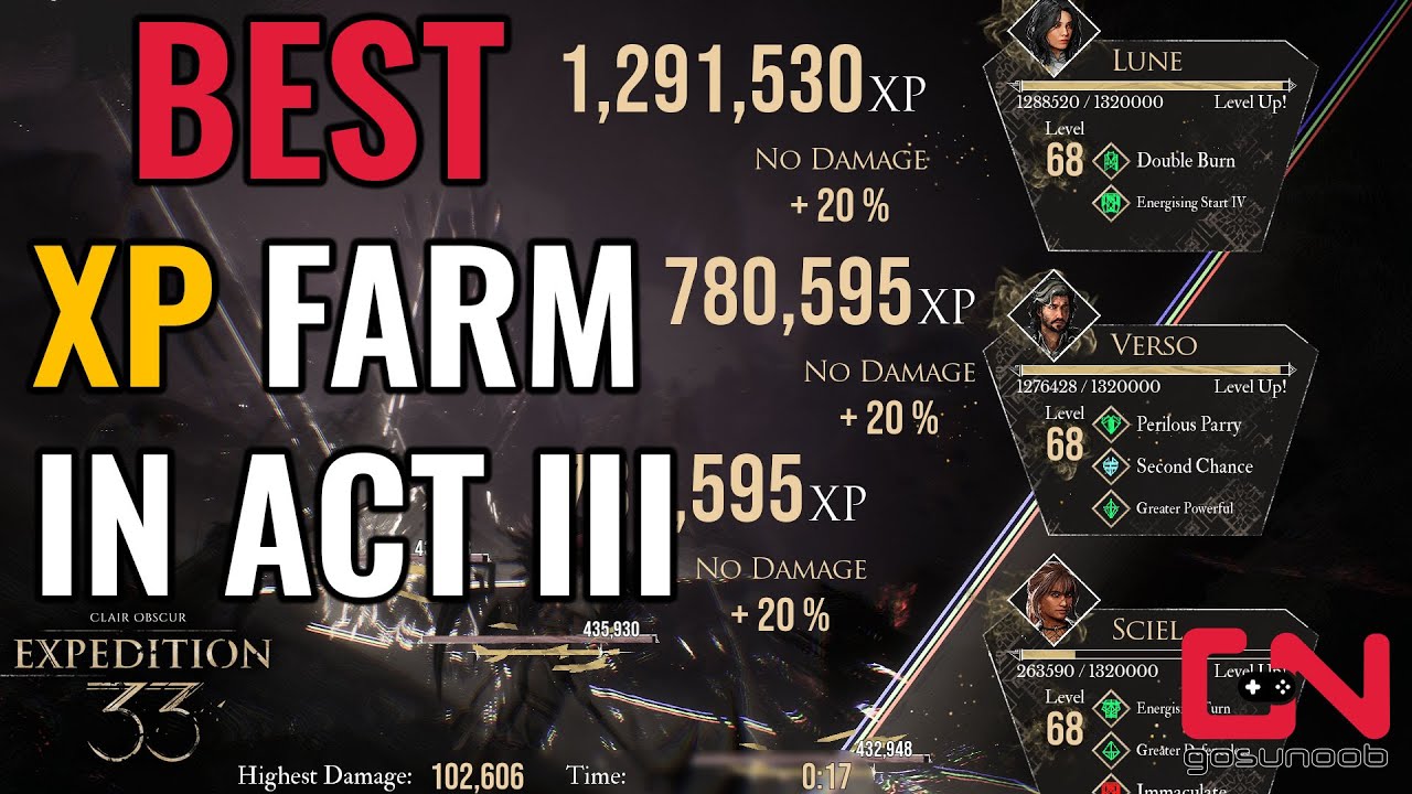 2.8 Million XP Farming Spot in Act 3 of Clair Obscur Expedition 33