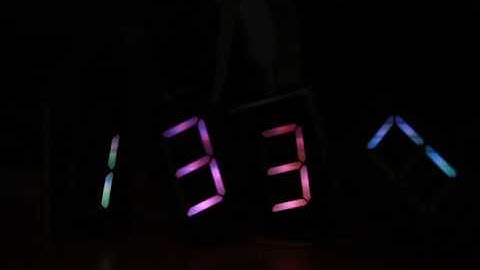 TLC5947 7-Segment Display Daisychained.