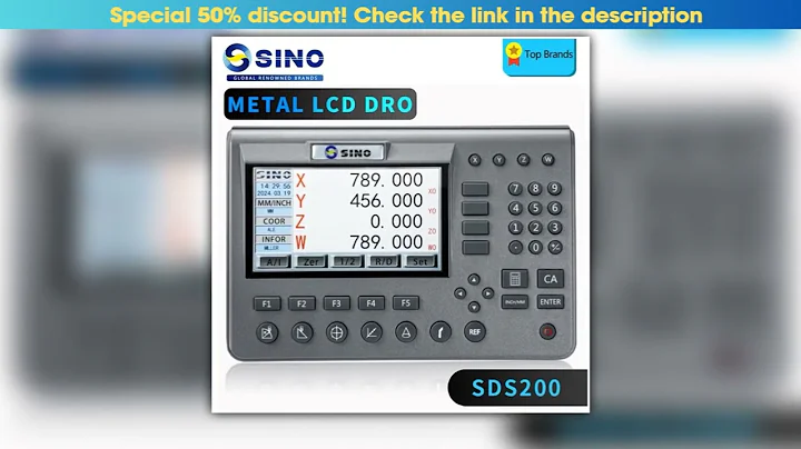 SINO Highend SDS200 Metal 4 Axis LCD Digital Readout Kits Test Intrusment Glass Linear Scale