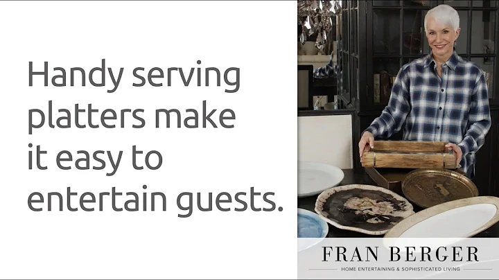 Handy platters and trays make it so easy to entert...