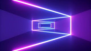 Geometric Neon Corridor Stock Motion Graphics