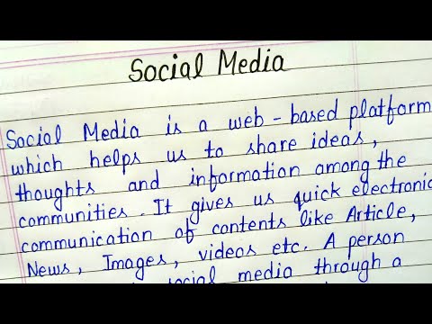 Social Media essay in english || Essay writing on Social Media