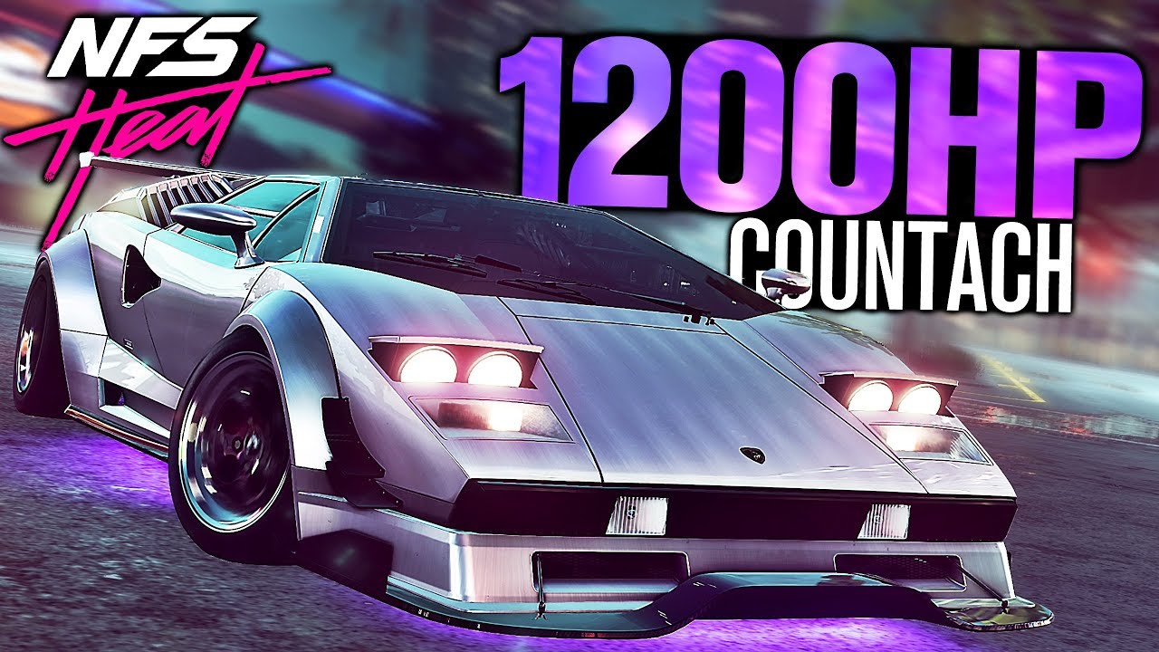 Need For Speed Heat 10hp Lamborghini Countach Customization Youtube