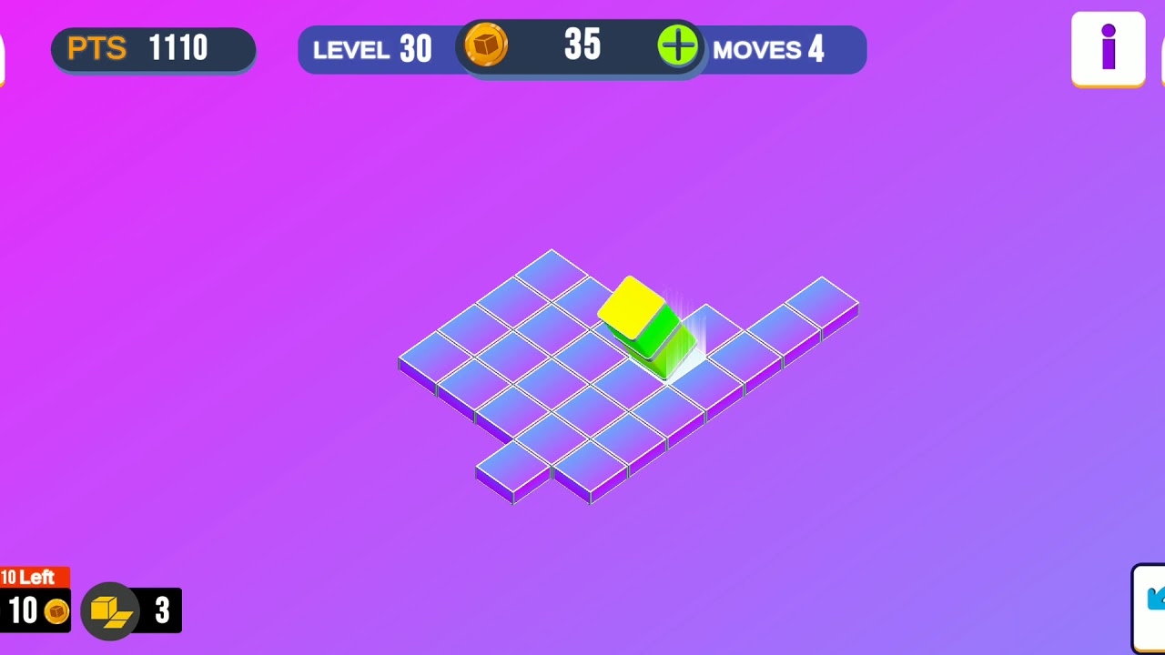 Bloxorz Brain Game - Level 30