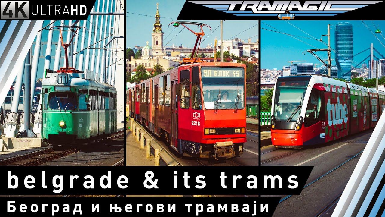 Белград и его трамваи | 4К