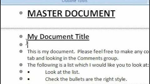 How to quickly unlink a subdocument in a Master Document in Word