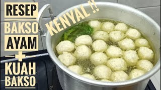 Resep bakso ayam super enak(full)cara membuat sendiri. 