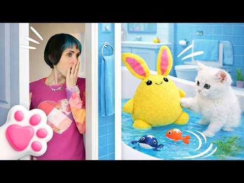 Спасение зайчика от мороза! Как Кефир устроил испытание для мягкой игрушки