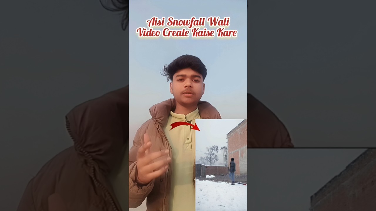 Ai Snowfall Effect reels kaise banaye ❄️| Kashmir snowfall Tranding Reels editing |