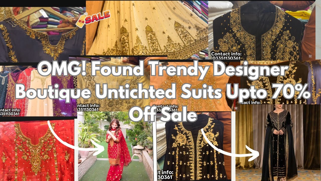 Mega Sale| Found Designer Luxury Unstichted Boutique Dresses | Luxury Collection | Boutique Dresses|