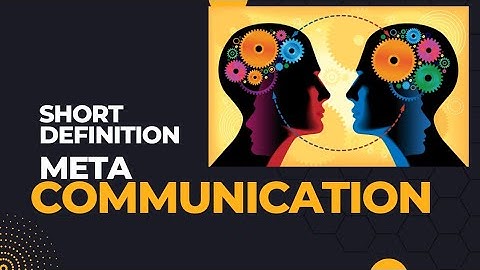 What is meta communication | short definition of meta communication #masscom #metacommunication