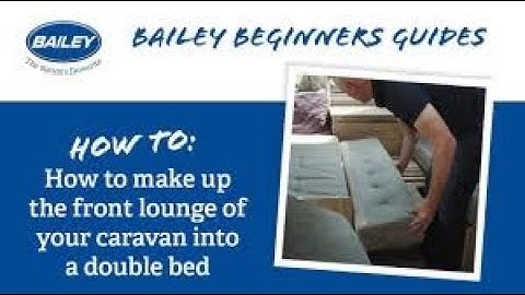 How to make up the front lounge of your caravan into a double bed