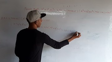 a3 + b3 + c3 - 3abc = (a + b + c)(a2 + b2 + c2 - ab - bc - ca)