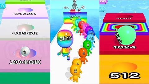 Ball Run 2048 vs Ball Run Infinity vs All Man Runner 2048 | Ultimate Merge Race Collection 2025 🔥