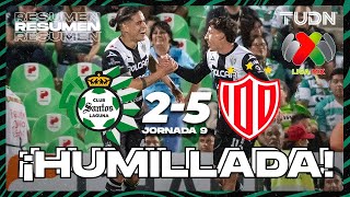 Resumen y goles | Santos 2-5 Necaxa | AP2023-J9 | Liga Mx | TUDN