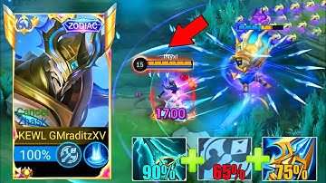 ZHASK NEW BEST 1 HIT BUILD 2025!!(insane damage) MLBB ✓